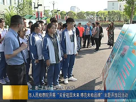 市人民检察院开展“关爱祖国未来 擦亮未检品牌”主题开放日活动