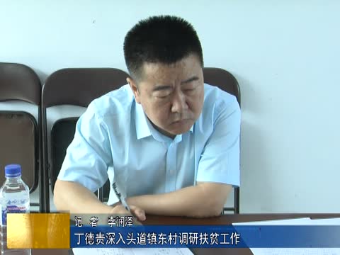 丁德贵深入头道镇东村调研扶贫工作