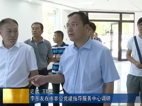 李东友在市非公党建指导服务中心调研