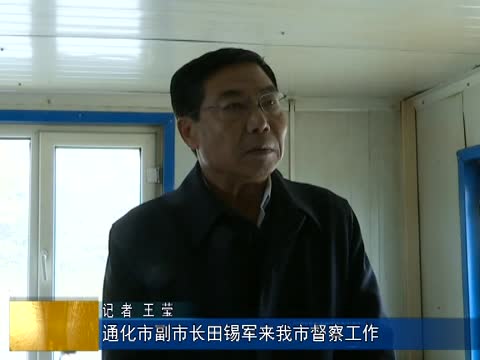 通化市副市长田锡军来我市督察工作