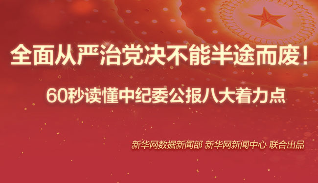 全面从严治党决不能半途而废！60秒读懂中纪委公报八大着力点