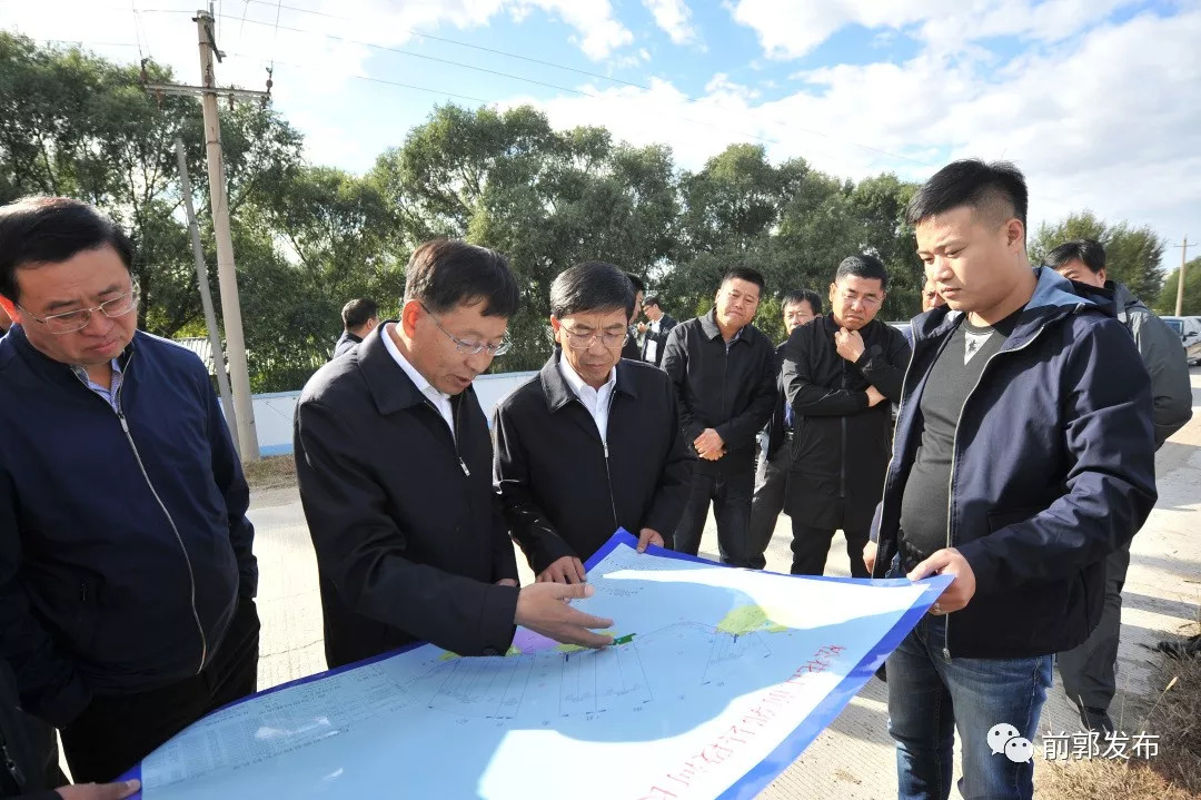 前郭县委书记、查干湖旅游经济开发区党工委书记、 管委会主任孙志刚开展巡河调研